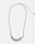 5 Ct Dazzling Rhodium Necklace with CZ