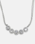 5 Ct Dazzling Rhodium Necklace with CZ