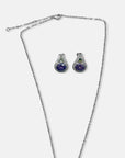 Majestic Amethyst Cubic Zirconia Pendant and Earring Set