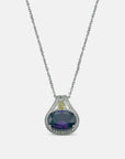 Majestic Amethyst Cubic Zirconia Pendant and Earring Set