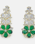 Blossom Cascade Earrings – Emerald Edition