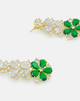 Blossom Cascade Earrings – Emerald Edition