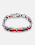 Onyx Radiance Red Cubic Zirconia Bracelet