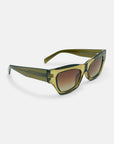 Viper Rectangular Sunglasses in Gold Acetate