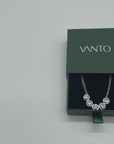 5 Ct Dazzling Rhodium Necklace with CZ